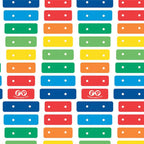Fisher Price xylophone rainbow music keys red orange yellow green blue white novelty fabric for children's quilts and nursery décor