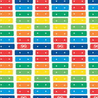 Fisher Price xylophone rainbow keys red orange yellow green blue white novelty fabric for children's quilts and nursery décor
