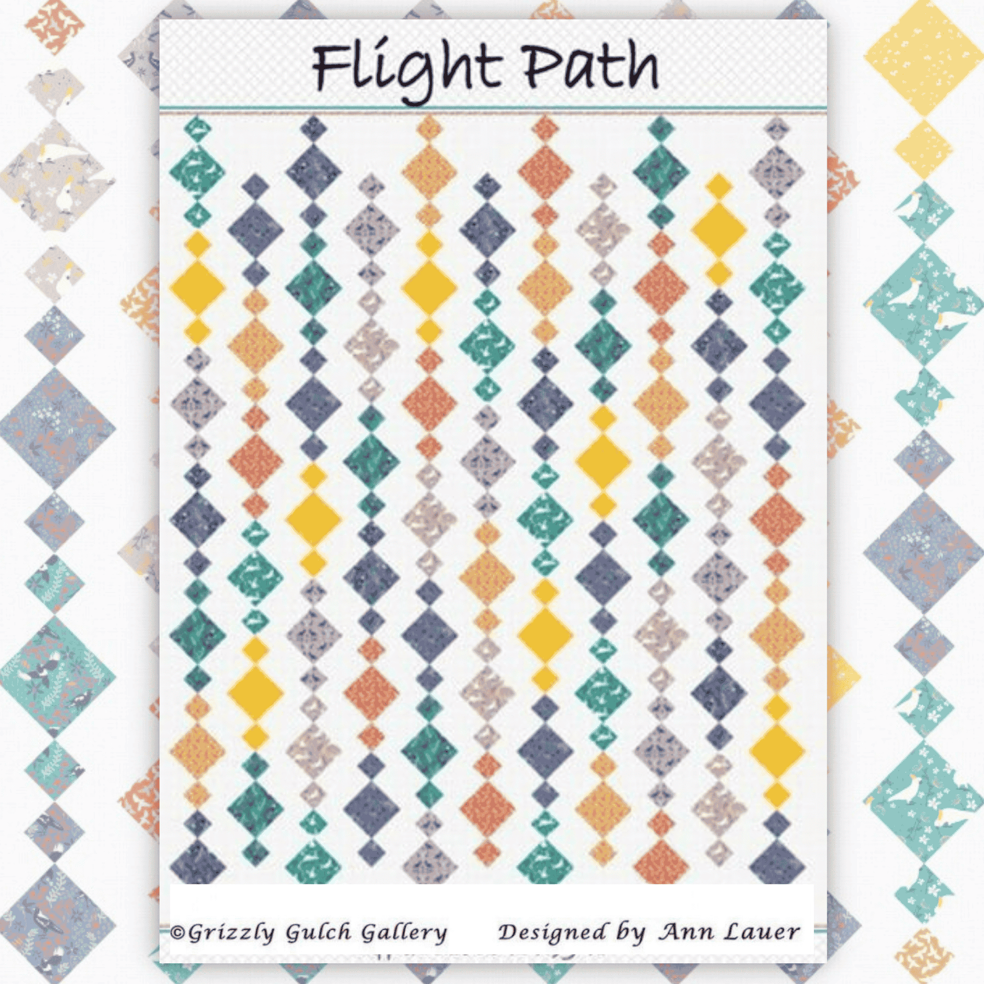 Flight Path: Taking Flight (Quilt Pattern ONLY) - Frances Lilly Designs - Three Wishes Patchwork Fabric