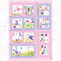 Flutter the Butterfly fabric book panel pink purple butterflies birds flowers novelty girls quilting fabric baby quilts soft book nursery gifts