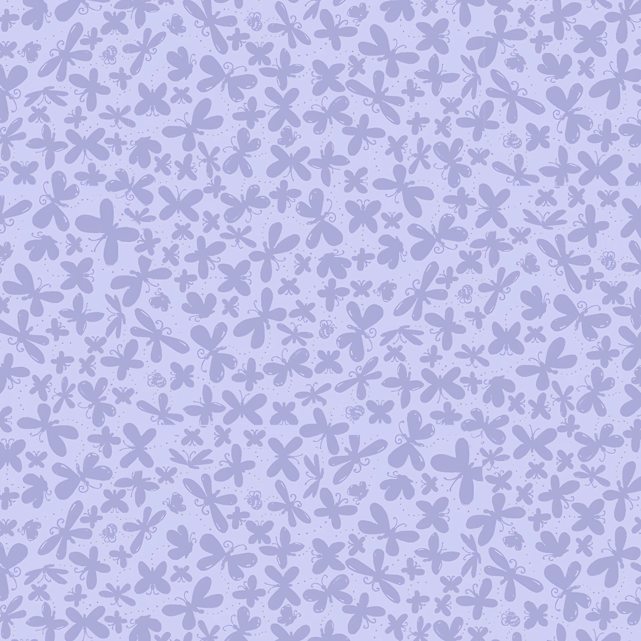Flutter the Butterfly silhouettes tonal lilac blender quilting fabric girls quilts baby nursery coordinate