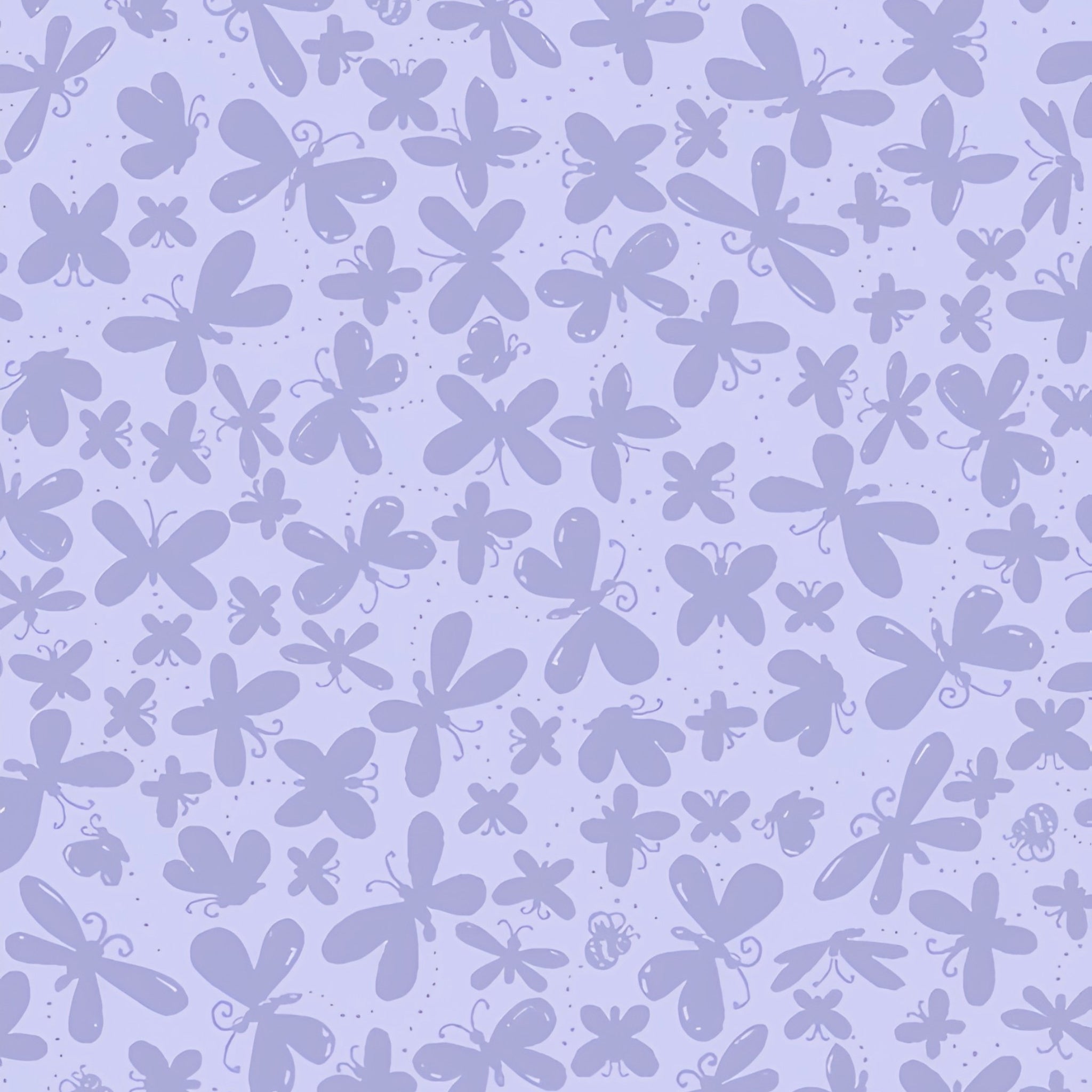 Flutter the Butterfly silhouettes tonal lilac blender quilting fabric girls quilts baby nursery coordinate
