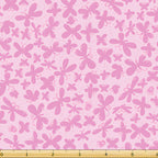 Tonal butterfly dragonfly silhouettes pink blender fabric for girls' quilts baby nursery novelty kids patchwork projects Susybee