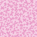 Tonal butterfly dragonfly silhouettes pink blender fabric for girls' quilts baby nursery novelty kids patchwork projects Susybee