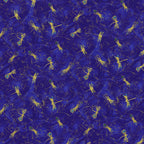 Metallic gold dragonfly tossed print turquoise accents royal blue background fabric for feature quilts bags and dragonfly patchwork sewing projects