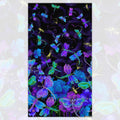 Purple blue dragonflies and butterflies panel with gold metallic accents fabric for panel quilts and wall hangings