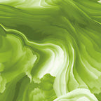 Glacier Waves grass green white watercolour ombre swirling blender quilting cotton for nature-themed quilts modern patchwork sewing projects