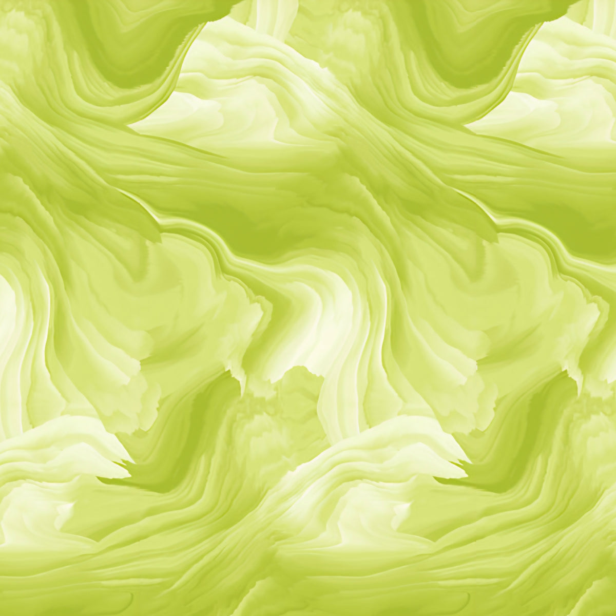 Glacier Waves Green Grape yellow-green white swirling watercolour ombre tonal blender quilting cotton for nature quilts modern patchwork sewing projects