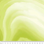 Glacier Waves Green Grape yellow-green white swirling watercolour ombre tonal blender quilting cotton for nature quilts modern patchwork sewing projects