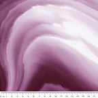 Glacier Waves Plum deep purple mauve white swirling watercolour ombre tonal blender quilting cotton for jewel-toned quilts modern patchwork sewing projects