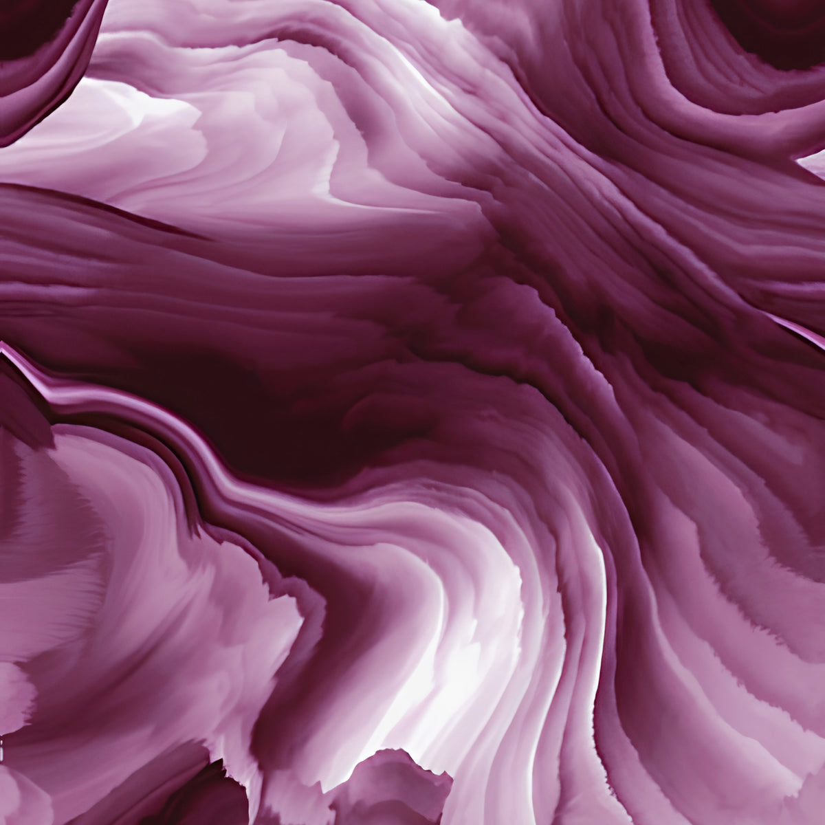 Glacier Waves Plum deep purple mauve white swirling watercolour ombre tonal blender quilting cotton for jewel-toned quilts modern patchwork sewing projects