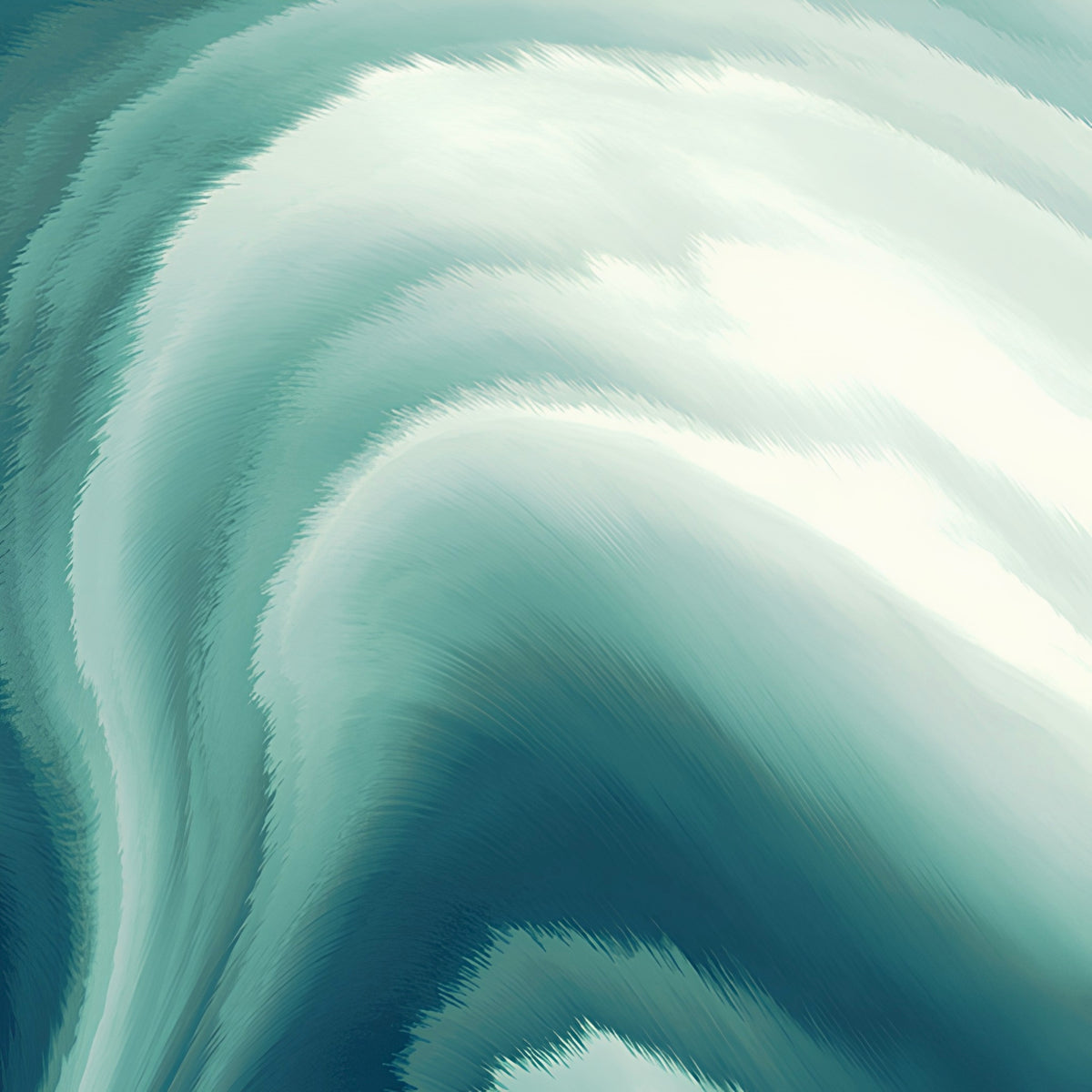 Glacier Waves Teal deep teal aqua white swirling watercolour ombre tonal blender quilting cotton for ocean coastal quilts cool-toned patchwork sewing projects