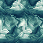Glacier Waves Teal deep teal aqua white swirling watercolour ombre tonal blender quilting cotton for ocean coastal quilts cool-toned patchwork sewing projects
