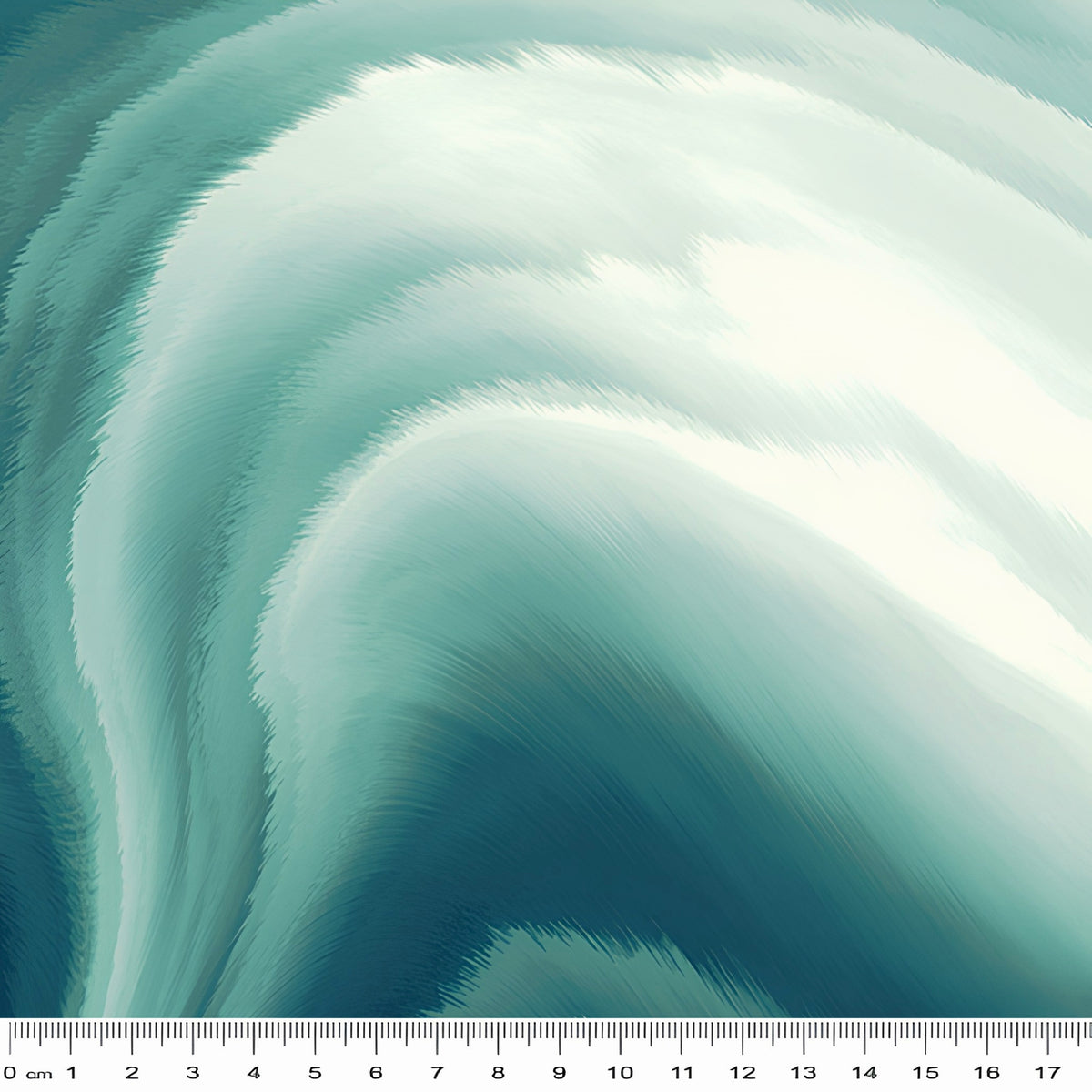 Glacier Waves Teal deep teal aqua white swirling watercolour ombre tonal blender quilting cotton for ocean coastal quilts cool-toned patchwork sewing projects