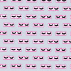 False eyelashes pink black grey Y2K novelty fabric for girls quilts cosmetic bags patchwork sewing projects