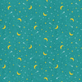 Gone Glamping Moon & Stars Teal - Wilmington - Three Wishes Patchwork Fabric