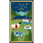 Gone Glamping Panel - Wilmington - Three Wishes Patchwork Fabric