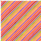 Rainbow diagonal bias stripe coral orange fabric for quilts bags binding borders and patchwork sewing projects Loralie Harris Designs
