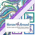 Horsen Around quilting cotton collection by Ann Lauer for Benartex