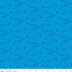 Hot Wheels Dare To Be Rad logo pattern on blue quilting cotton for boys quilts
