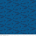 Navy Hot Wheels fabric with Dare To Be Rad slogan and cars for kids projects
