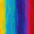 Rainbow ombré stripe digital print blue turquoise green yellow orange red pink purple fabric for feature quilts backgrounds and bold patchwork sewing projects