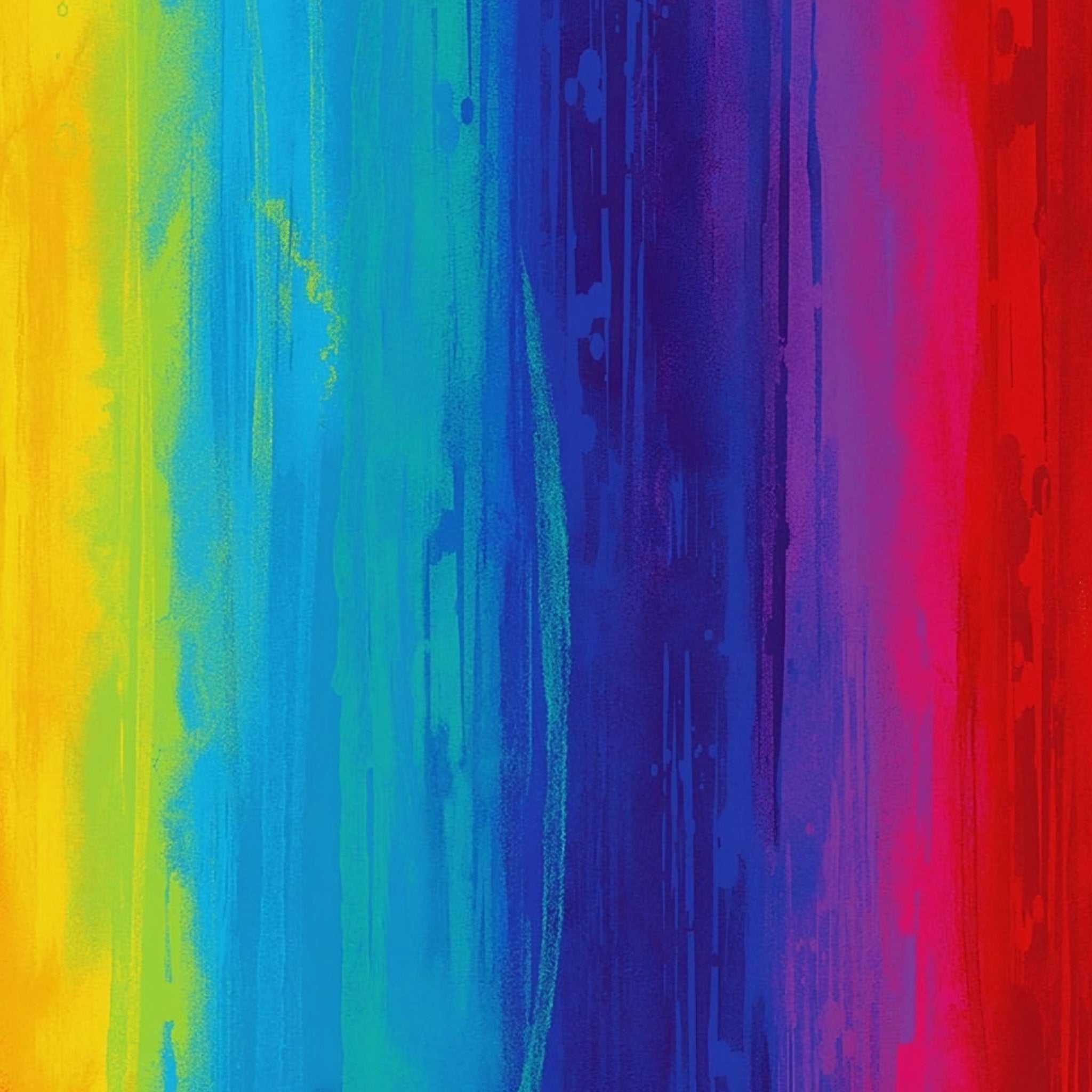 Rainbow ombré stripe digital print blue turquoise green yellow orange red pink purple fabric for feature quilts backgrounds and bold patchwork sewing projects