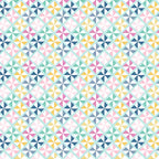 Geometric pinwheel patchwork print mint pink navy mustard yellow white quilting fabric for quilts bags cushions and nursery décor