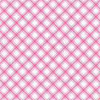 Diagonal plaid lattice hot pink white geometric quilting fabric for sashing binding cushions and bag linings