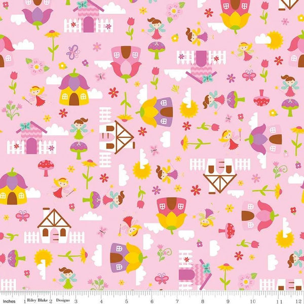 Fairy Garden Main Pink by Riley Blake