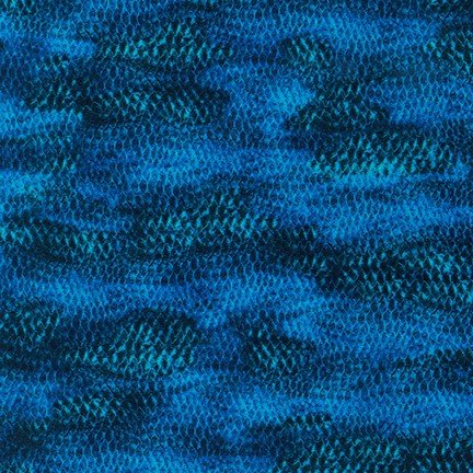 Imaginings: Marine Scales (Blue) - Studio RK for Robert Kaufman - Three Wishes Patchwork Fabric