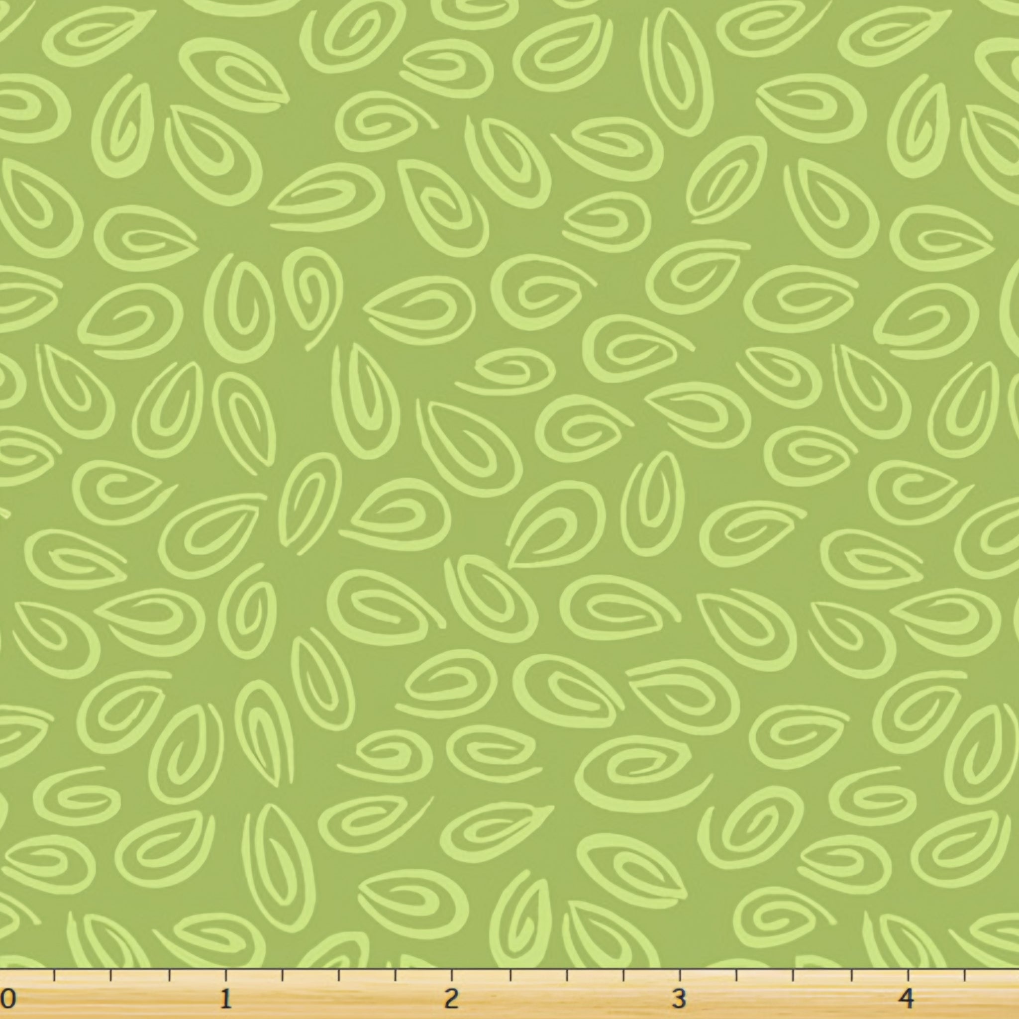 Lal the Lamb Mama Lal tonal teardrop swirls medium green blender quilting fabric patchwork quilts nursery coordinate