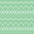 Cross stitch geo stripe rows white sage green quilting cotton fabric for baby quilts sashing borders and patchwork sewing projects