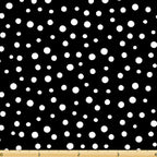 Susybee Basics irregular dot black white high contrast blender quilting fabric patchwork quilts Lewe the Ewe coordinate