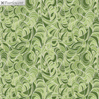Pearlescent tonal green quilting fabric swirling ripple pattern light dark green for elegant quilts backgrounds sashing and patchwork projects