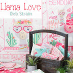 Llama Love by Deb Strain Moda fabric collection pink aqua white llama novelty quilting cotton girls quilts cushions and tween bedroom projects