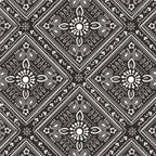 Classic bandana paisley bold black fabric for horse-themed quilts bags and riding accessories