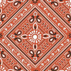 Versatile bandana paisley vibrant red fabric for horse-themed quilts bags and riding accessories
