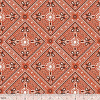 Classic bandana paisley vibrant red fabric for horse-themed quilts bags and riding accessories