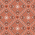 Classic bandana paisley vibrant red fabric for horse-themed quilts bags and riding accessories