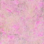 Dusty pink taupe grey green petal spray batik quilting fabric for floral quilts and patchwork projects