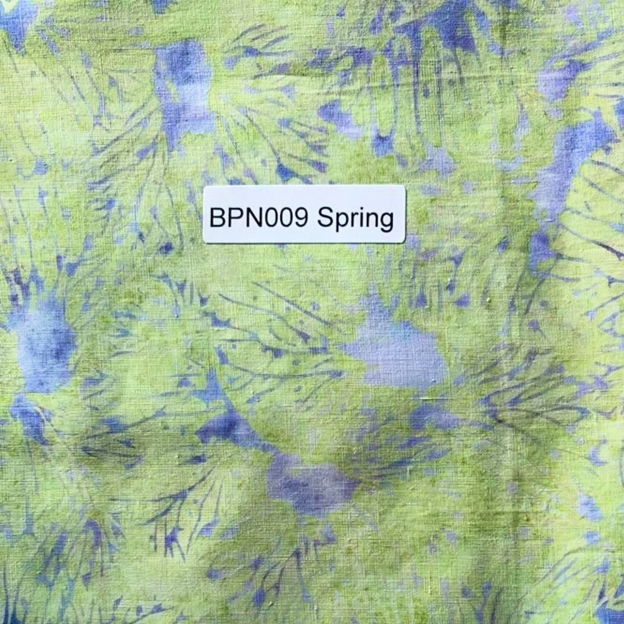 Yellow green periwinkle blue bold petal batik quilting fabric for nature quilts and patchwork projects