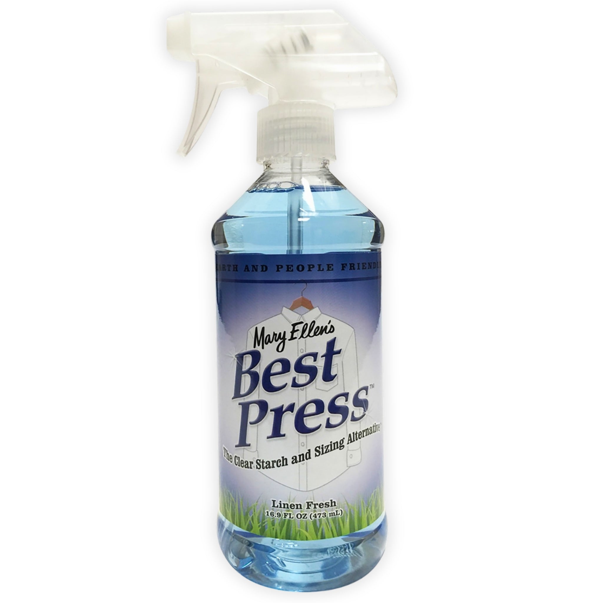 Mary Ellen's Best Press Linen Fresh 473ml spray bottle clear starch sizing alternative for quilting sewing ironing