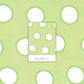 Me and My Sister: Dilly Dally 22143 11 (White/Green Spots) - Three Wishes Patchwork Fabric