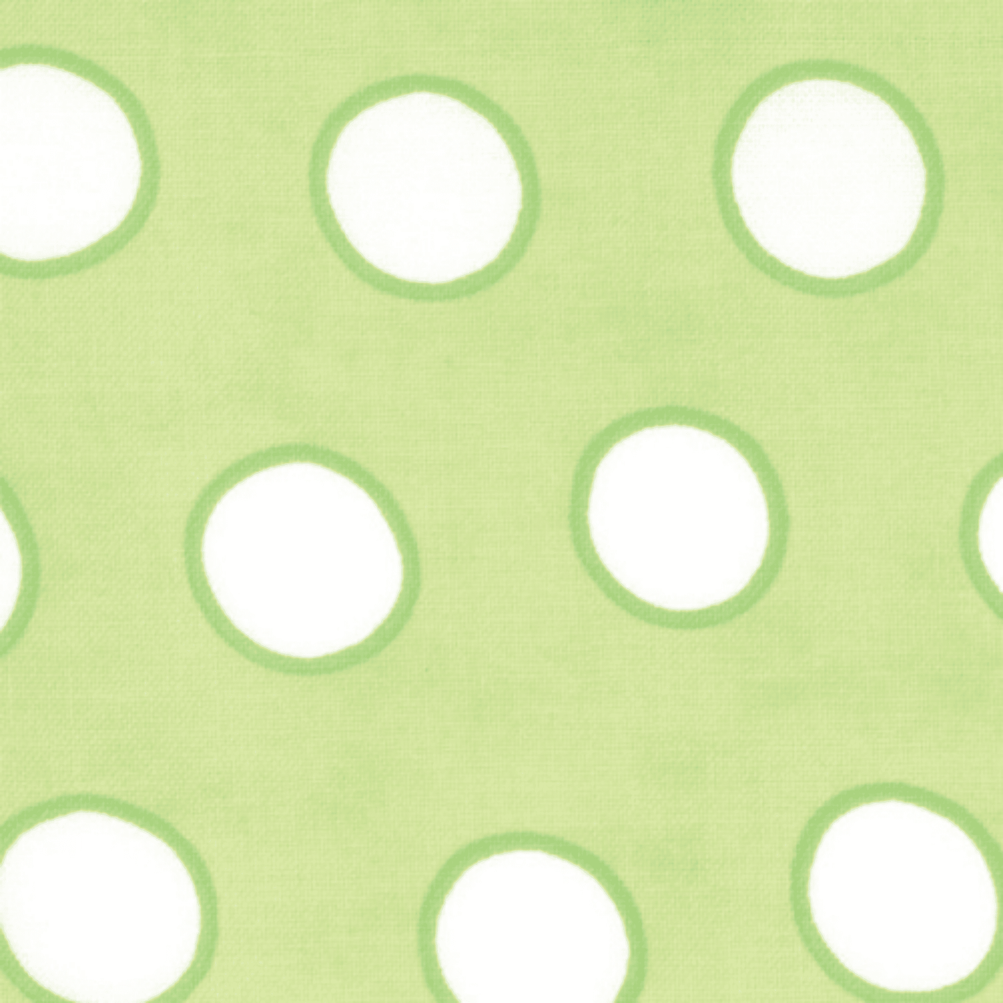 Me and My Sister: Dilly Dally 22143 11 (White/Green Spots) - Three Wishes Patchwork Fabric