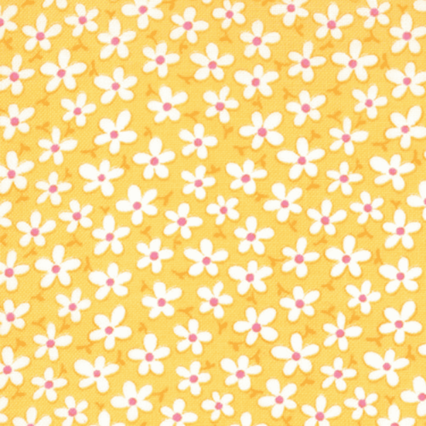 Me and My Sister: Dilly Dally 22145 12 (Yellow Small Flowers) - Three Wishes Patchwork Fabric