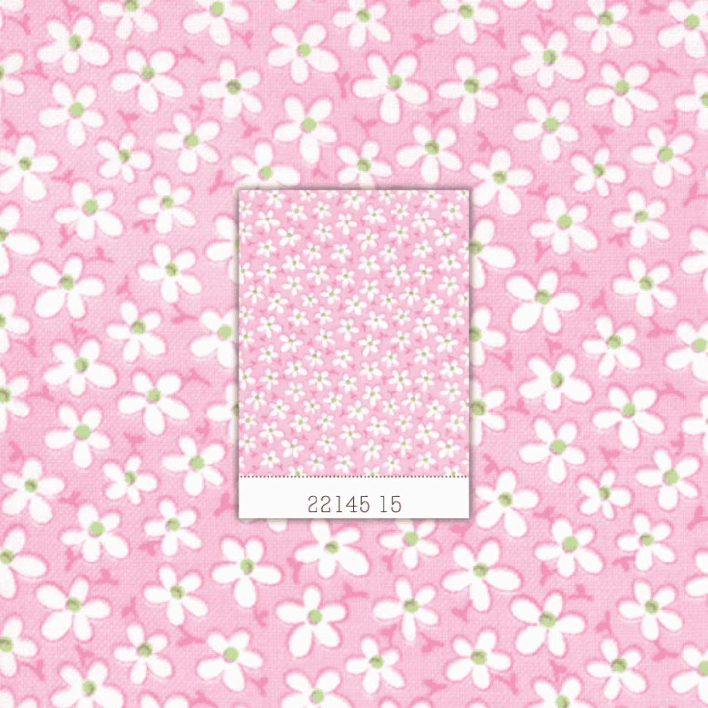 Me and My Sister: Dilly Dally 22145 15 (Pink Small Flowers) - Three Wishes Patchwork Fabric