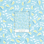 Me and My Sister: Dilly Dally 22146 14 (Turquoise Leaves) - Three Wishes Patchwork Fabric