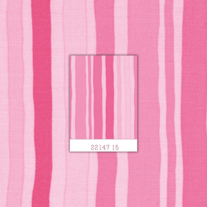 Me and My Sister: Dilly Dally 22147 15 (Pink Stripes) - Three Wishes Patchwork Fabric