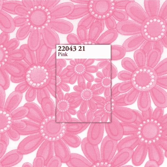 Me and My Sister: Favorites 22043 21 (Bouquet: Pink) - Three Wishes Patchwork Fabric